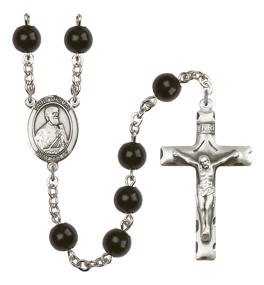Extel Saint Thomas the Apostle Catholic Rosary Beads for Men