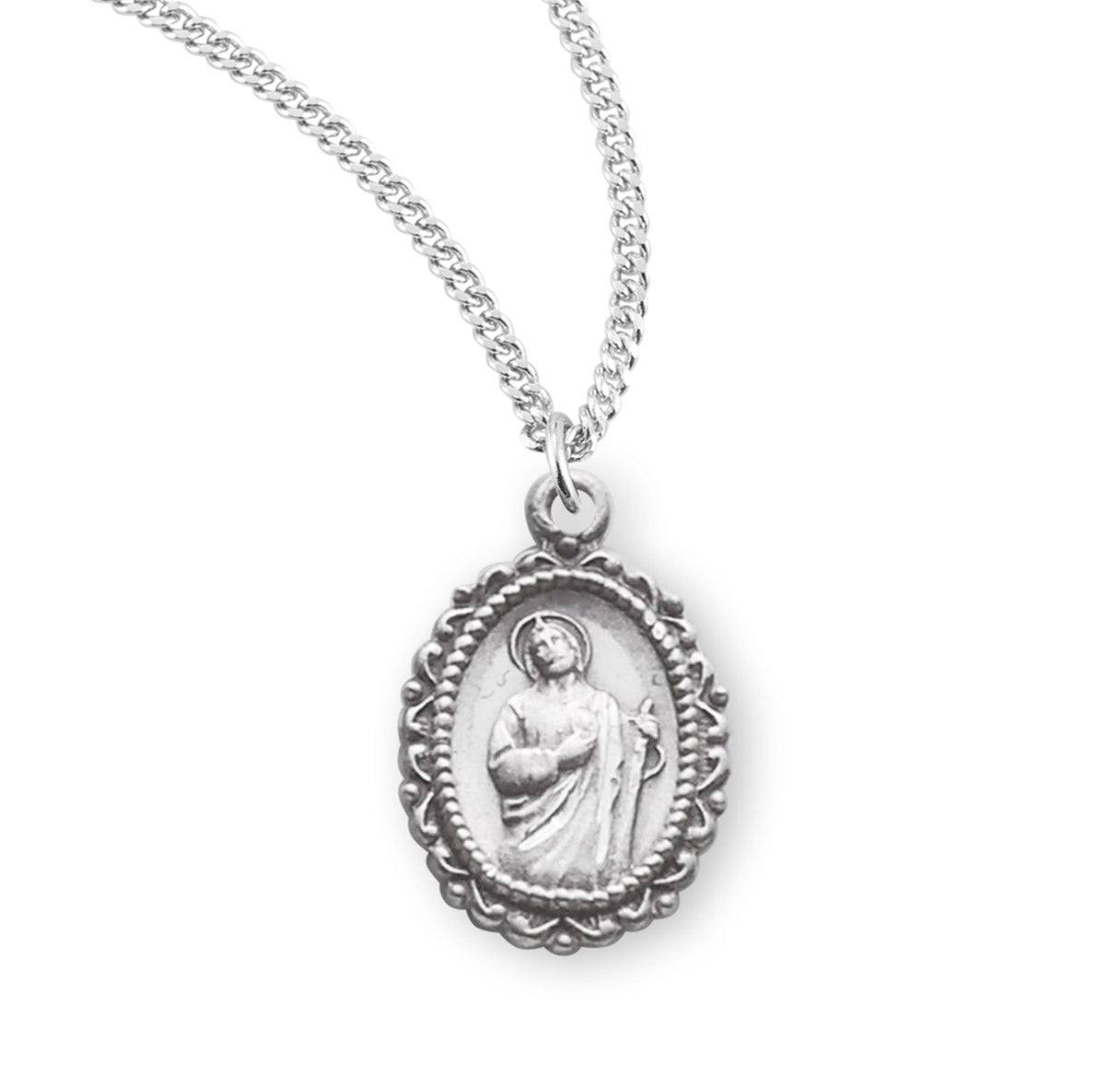 St. Jude Sterling Silver Medal Necklace