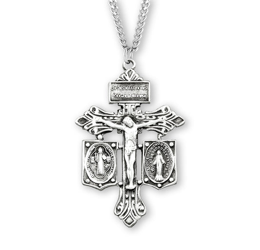 St. Benedict Sterling Silver Medal Necklace