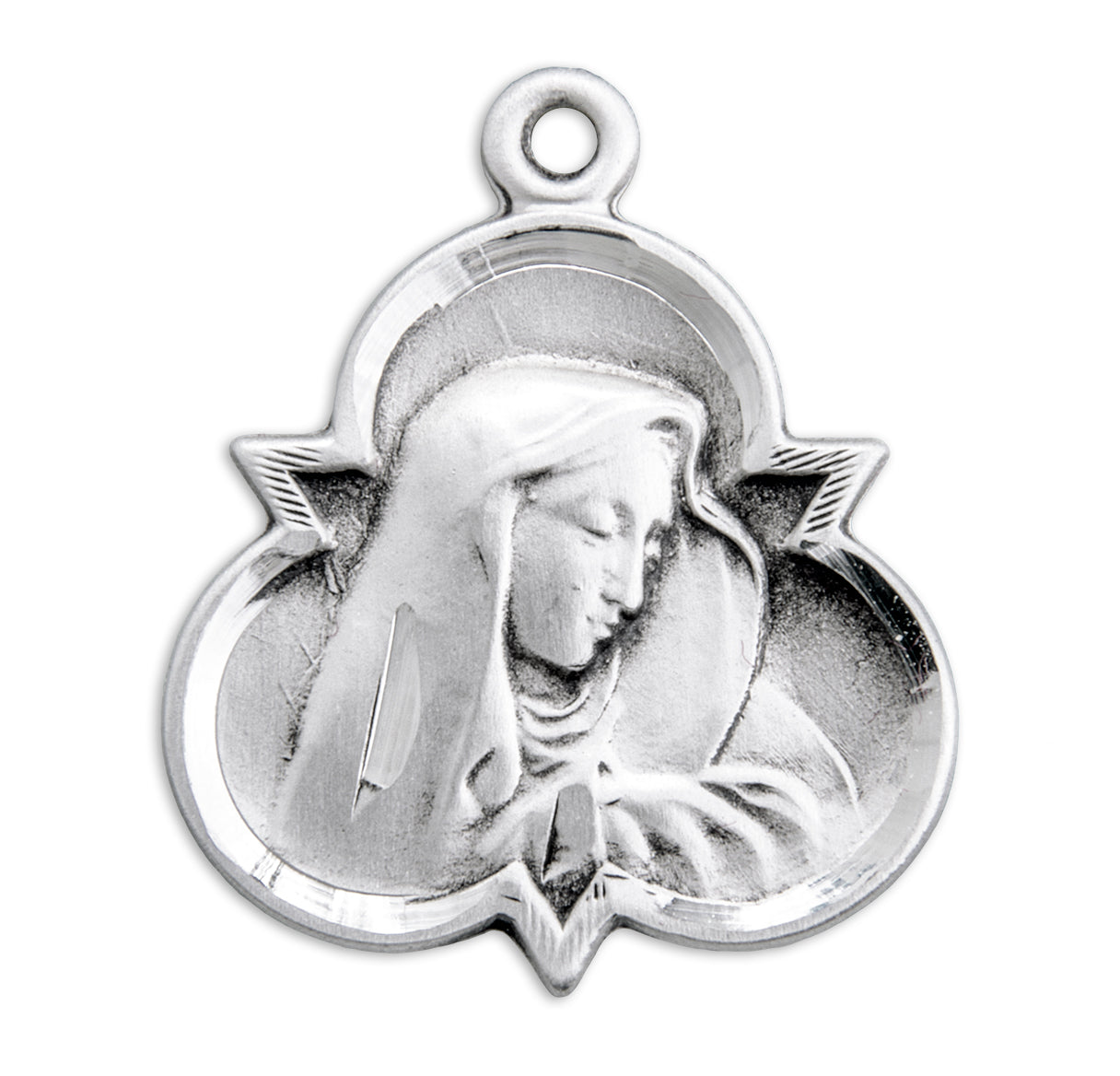 Our Lady of Sorrows Sterling Silver Trinity Symbol Pendant