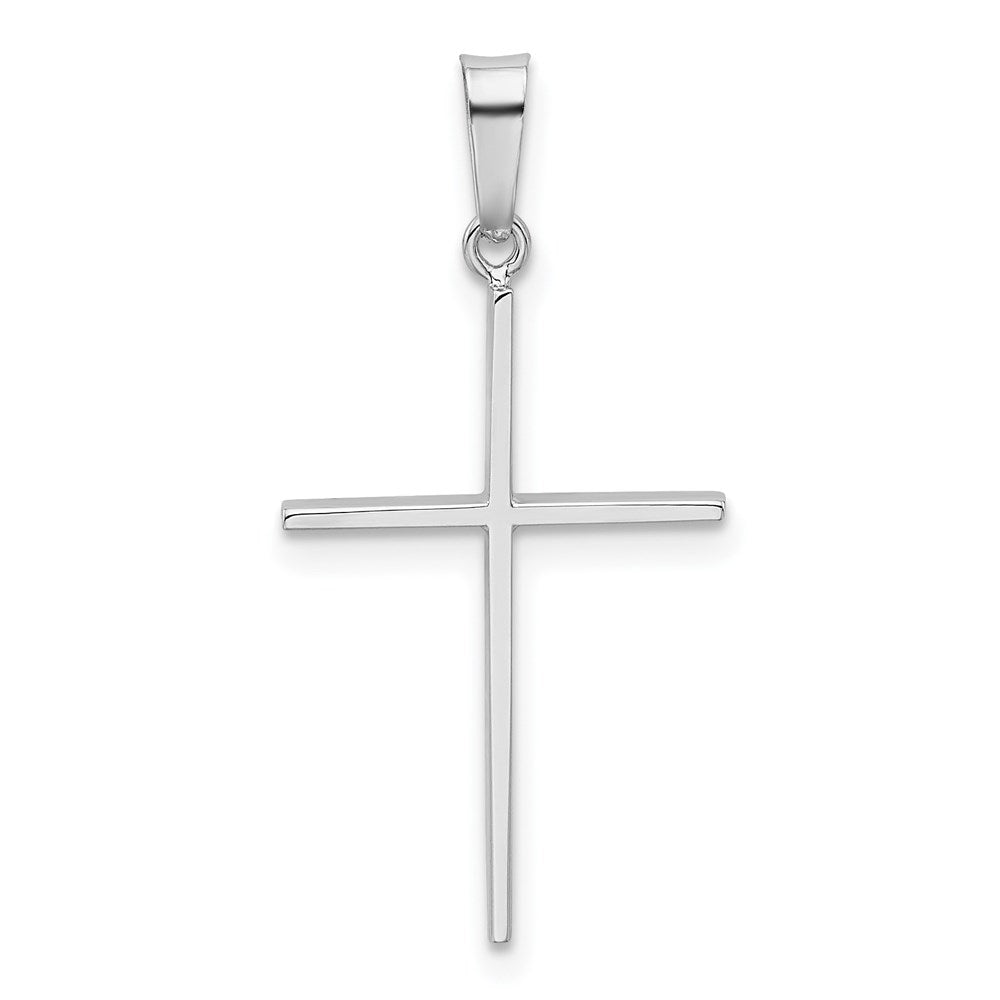 Extel Large 14k White Gold Cross Charm Pendant Jewelry