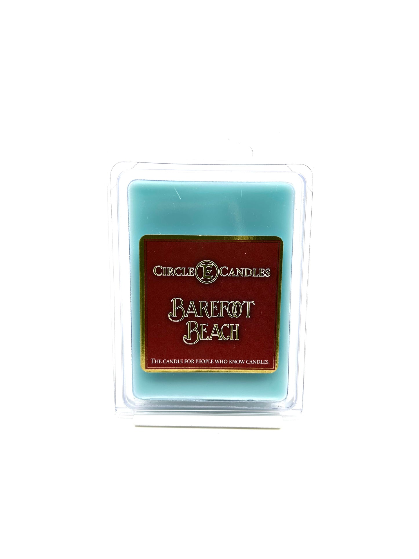 Circle E Candles Wax Melt Tart, Barefoot Beach Scent, Pack of 6 Tarts, Extra Small Size 3oz