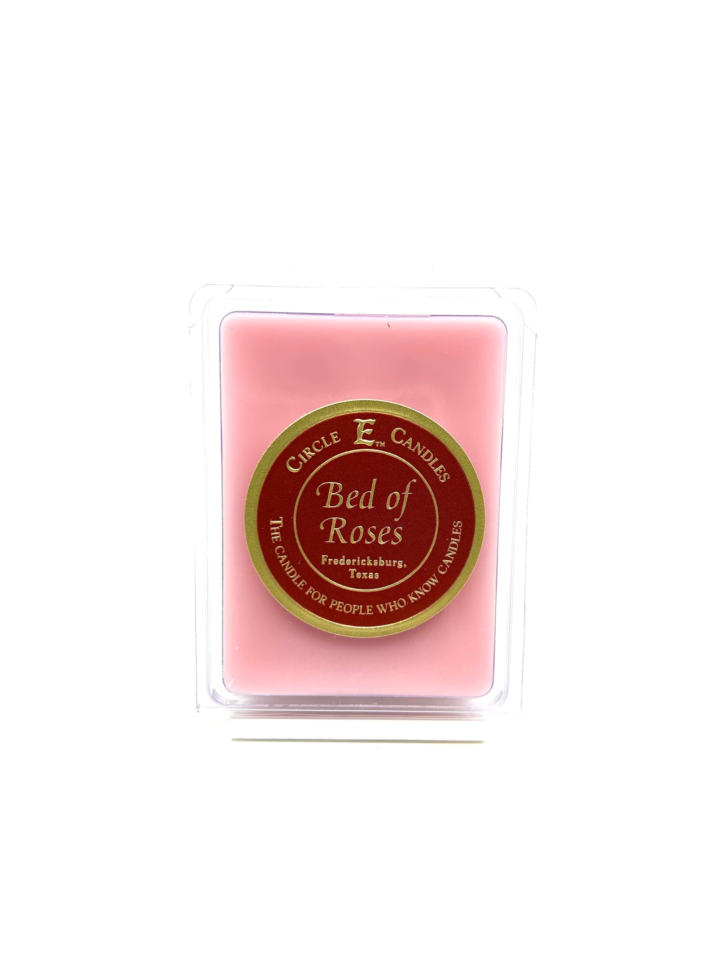 Circle E Candles Wax Melt Tart, Bed of Roses Scent, Pack of 6 Tarts, Extra Small Size 3oz