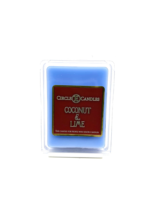 Circle E Candles Wax Melt Tart, Coconut Lime Scent, Pack of 6 Tarts, Extra Small Size 3oz