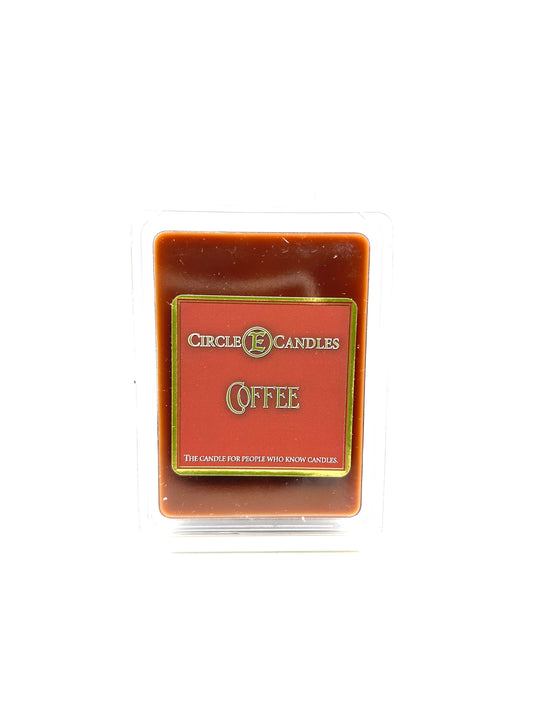 Circle E Candles Wax Melt Tart, Coffee Scent, Pack of 6 Tarts, Extra Small Size 3oz