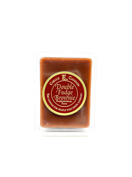 Circle E Candles Wax Melt Tart, Double Fudge Brownie Scent, Pack of 6 Tarts, Extra Small Size 3oz