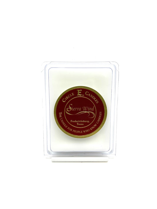 Circle E Candles Wax Melt Tart, Sierra Wind Scent, Pack of 6 Tarts, Extra Small Size 3oz