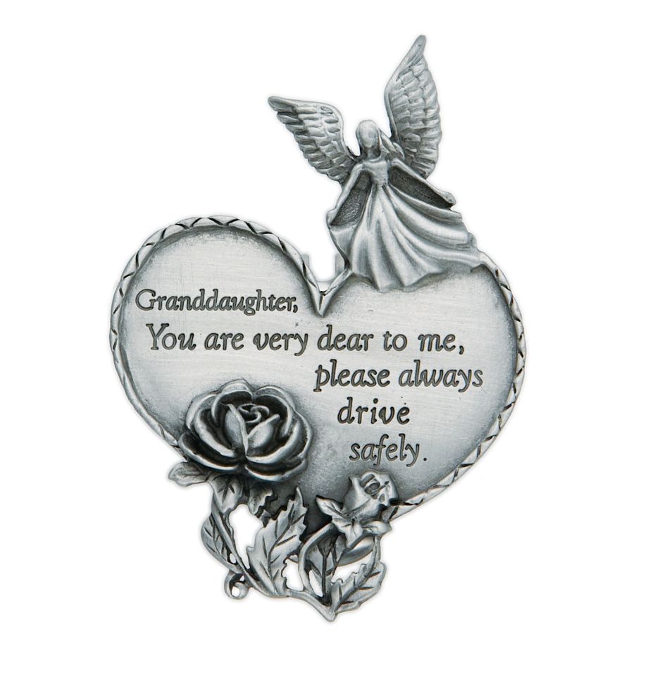 Extel Pewter Granddaughter Drive Safely Visor Clip Gift