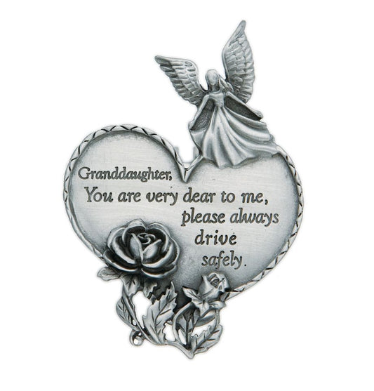 Extel Pewter Granddaughter Drive Safely Visor Clip Gift
