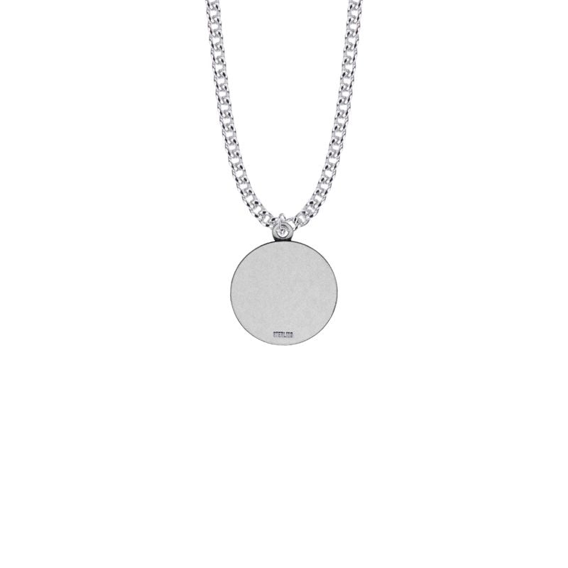 Extel Medium Sterling Silver St. Christopher Medal Pendant
