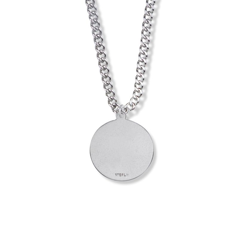 Extel Medium Sterling Silver St. Christopher Medal Pendant