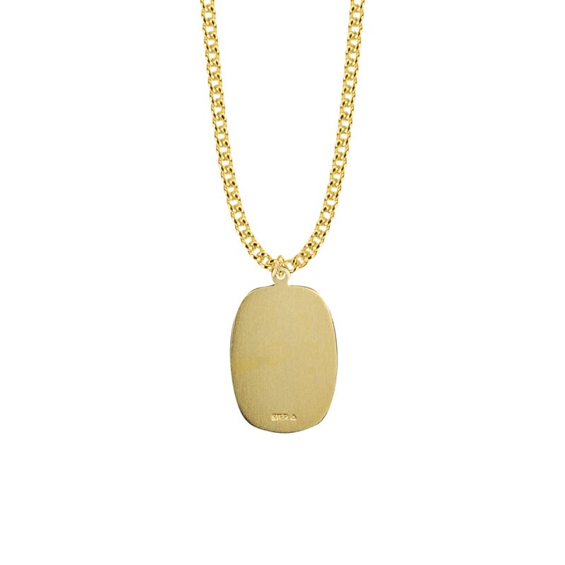 Extel Large 14KT Gold Plated St. Christopher Medal Pendant