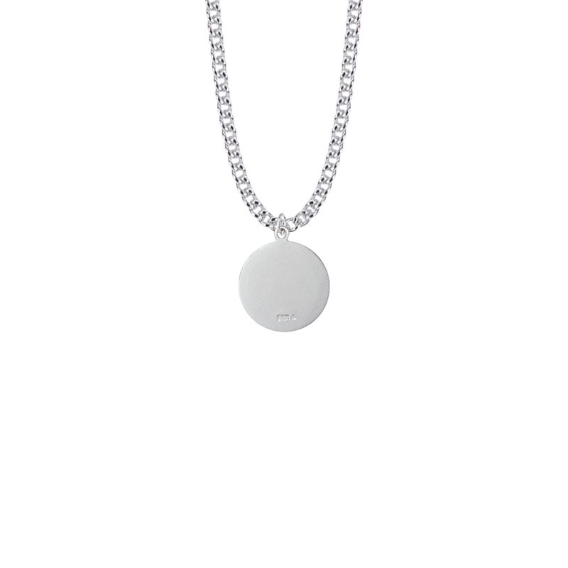 Extel Medium Two-Tone Sterling Silver St. Joseph Medal Pendant