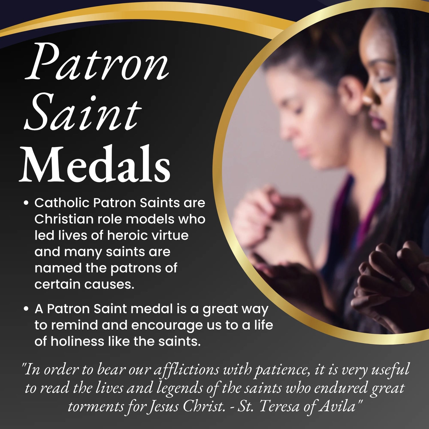 Patron Saint Medal - St. Benedict