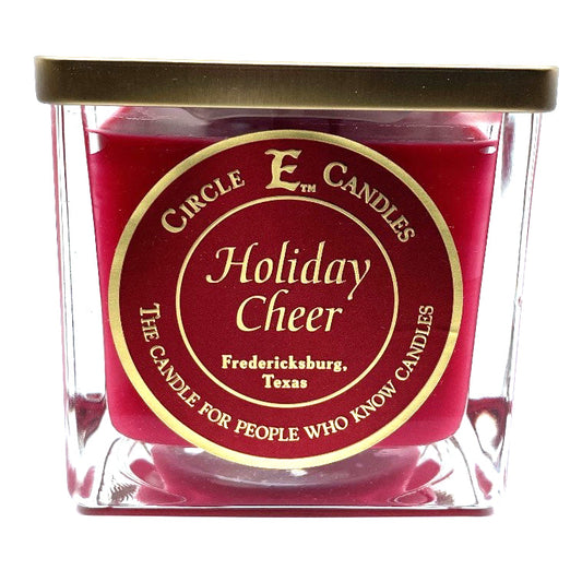 Circle E Candles, Holiday Cheer Scent, Large Size Jar Candle, 43oz, 4 Wicks
