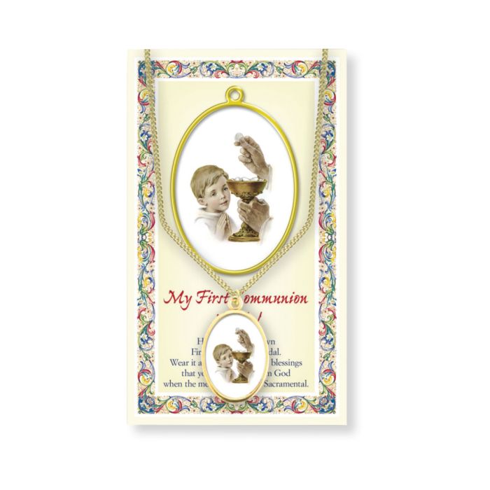 MEDAL- EPOXIED BOY - COMMUNION
