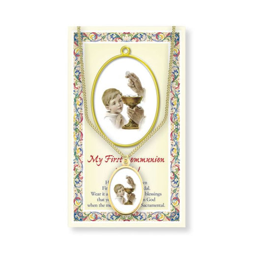 MEDAL- EPOXIED BOY - COMMUNION