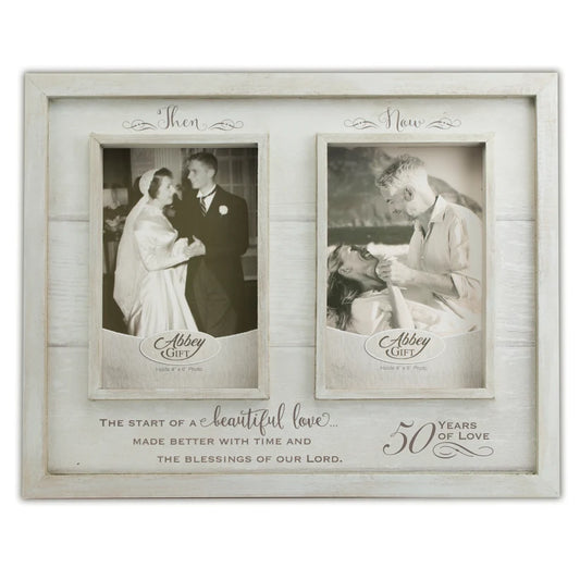 THEN & NOW 50TH ANNIV FRAME EASEL & HANGER BOXED