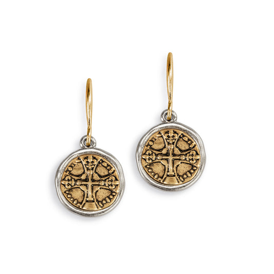 Wrapped in Prayer Earrings - Gold