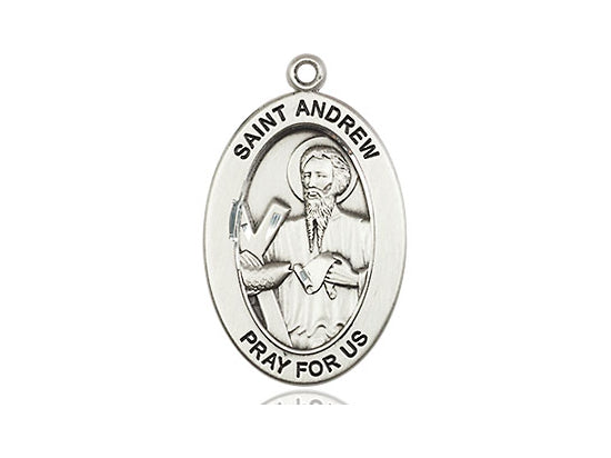 Saint Andrew the Apostle Medal – Catholic Medal of Discipleship & Evangelism – Gift for Men of Faith, Leaders & Spiritual Mentors, Pewter, No Chain, Pendant Only, Made in USA