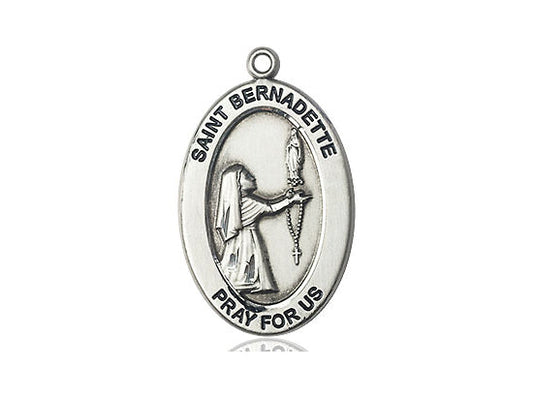 Saint Bernadette Medal – Catholic Jewelry for Hope, Healing & Devotion – Inspirational Gift for Healthcare Workers & the Sick, Sterling Silver, No Chain, Pendant Only, Made in USA
