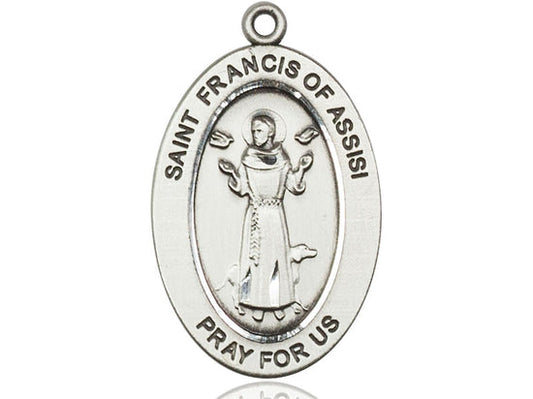 Saint Francis of Assisi Medal – Patron Saint of Animals & Nature – Catholic Jewelry for Animal Lovers, Environmentalists & Pet Blessings, Pewter, No Chain, Pendant Only, Made in USA