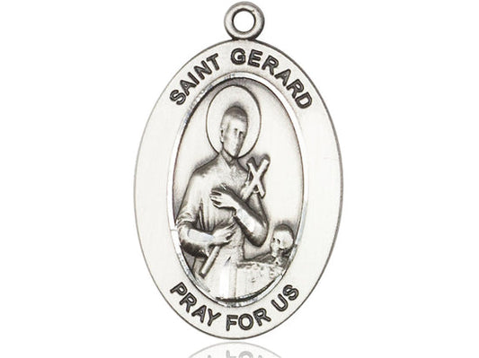 Saint Gerard Majella Medal – Patron Saint of Mothers & Pregnancy – Catholic Gift for Fertility, Safe Delivery & Maternal Protection, Sterling Silver, No Chain, Pendant Only, Made in USA
