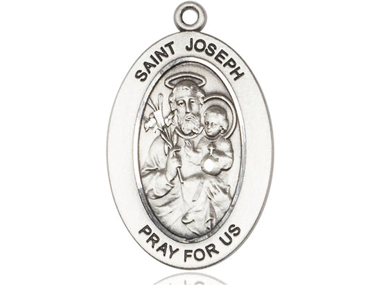 Saint Joseph Medal – Patron Saint of Fathers & Workers – Catholic Gift for Men, Dads & Husbands Seeking Strength, Provision & Protection, Pewter, No Chain, Pendant Only, Made in USA