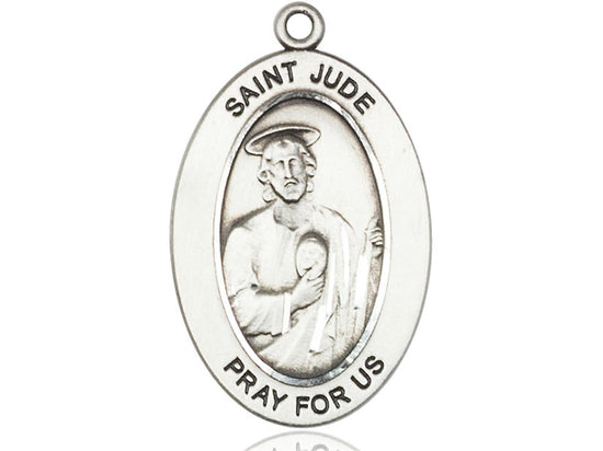Saint Jude Medal – Patron Saint of Impossible Causes – Catholic Jewelry for Hope, Urgent Prayers & Miraculous Help, Sterling Silver, No Chain, Pendant Only, Made in USA