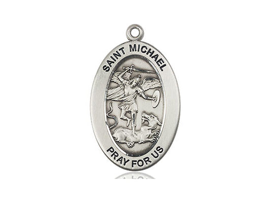 Saint Michael the Archangel Medal – Catholic Protection Pendant for Warriors, First Responders & Soldiers – Spiritual Defender in Spiritual Warfare, Pewter, No Chain, Pendant Only, Made in USA
