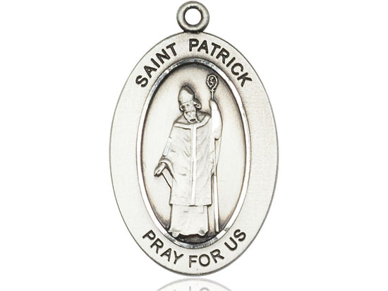 Saint Patrick Medal – Catholic Gift for Irish Heritage & Evangelization – Faith Pendant for Men, Missionaries & Converts, Sterling Silver, No Chain, Pendant Only, Made in USA