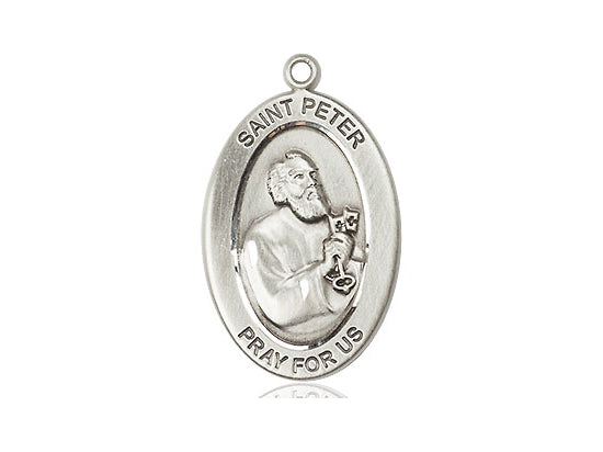 Saint Peter the Apostle Medal – Catholic Jewelry for Leadership, Faith & Forgiveness – Perfect for Men of Devotion & Responsibility, Sterling Silver, No Chain, Pendant Only, Made in USA