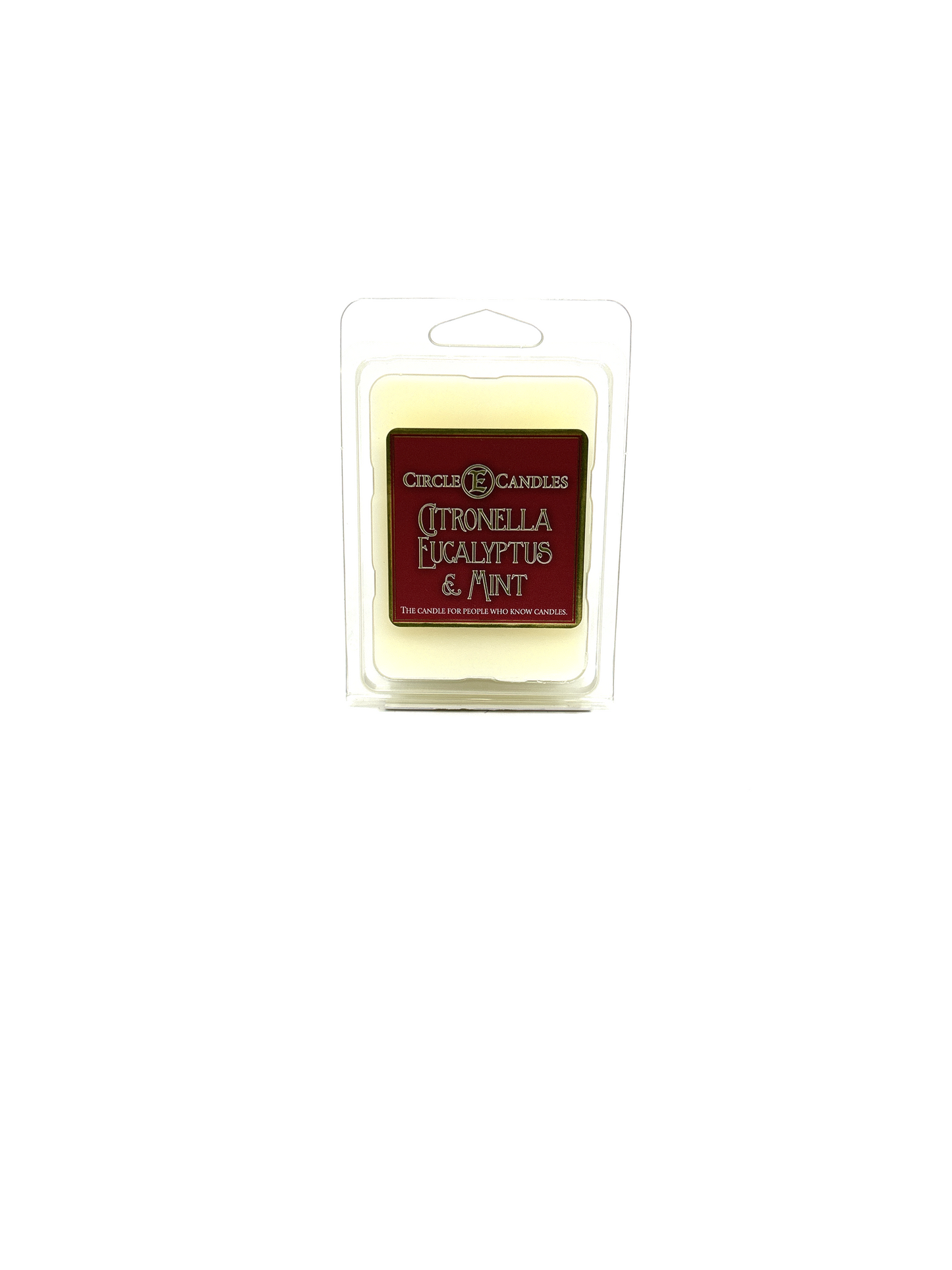 Circle E Candles Wax Melt Tart Citronella Eucalyptus & Mint Scent Pack of 6