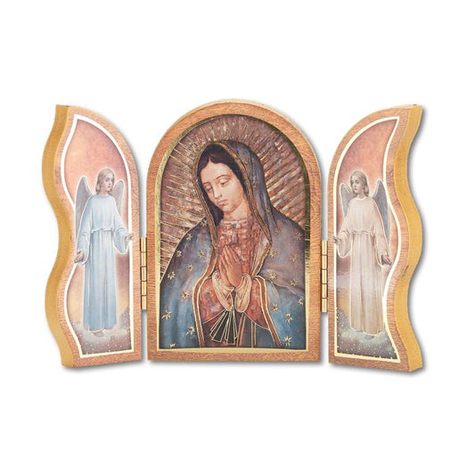 GUADALUPE WOODEN TRITYCH