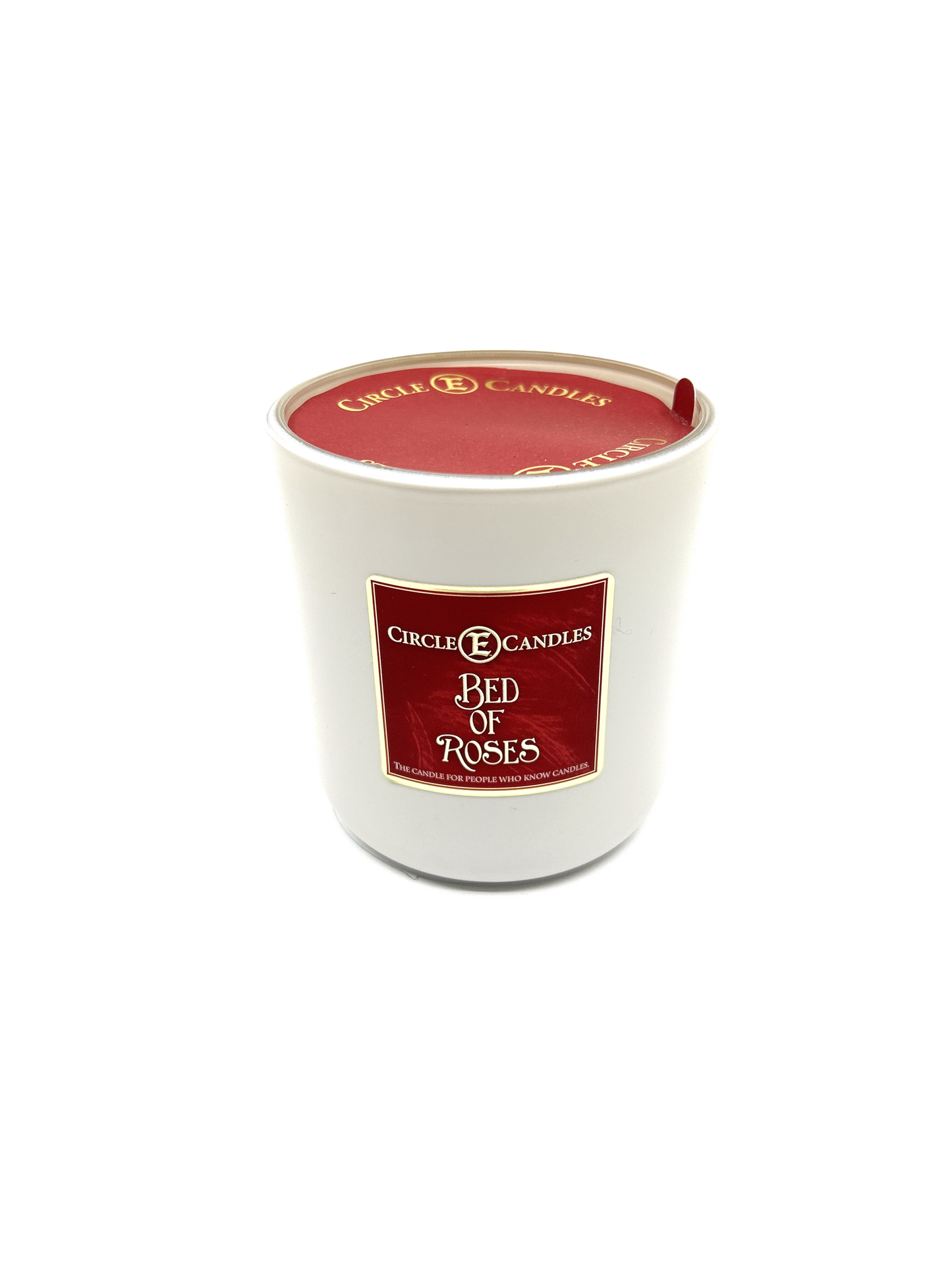 Circle E Candles, Bed of Roses Scent, Medium Size Jar Candle, 14oz – Soft Romantic Floral Home Fragrance, Fresh Rose Scented Candle, Made in USA