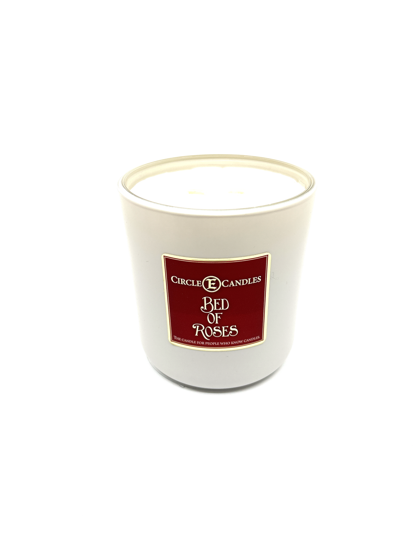 Circle E Candles, Bed of Roses Scent, Medium Size Jar Candle, 14oz – Soft Romantic Floral Home Fragrance, Fresh Rose Scented Candle, Made in USA