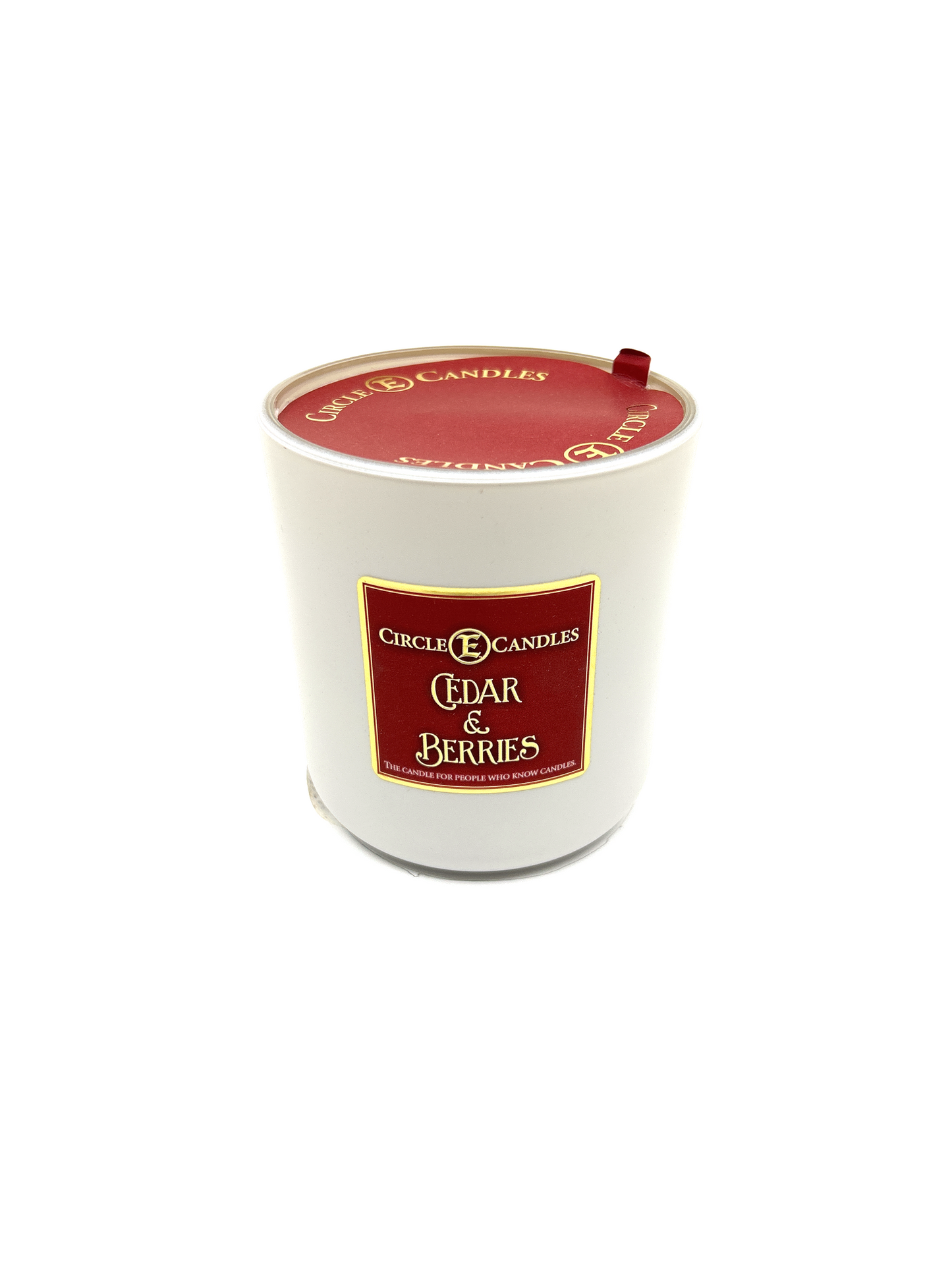 Circle E Candles, Cedar and Berries Scent, Medium Size Jar Candle, 14oz – Warm Woody Berry Home Fragrance, Fresh Earthy Scented Candle, Made in USA