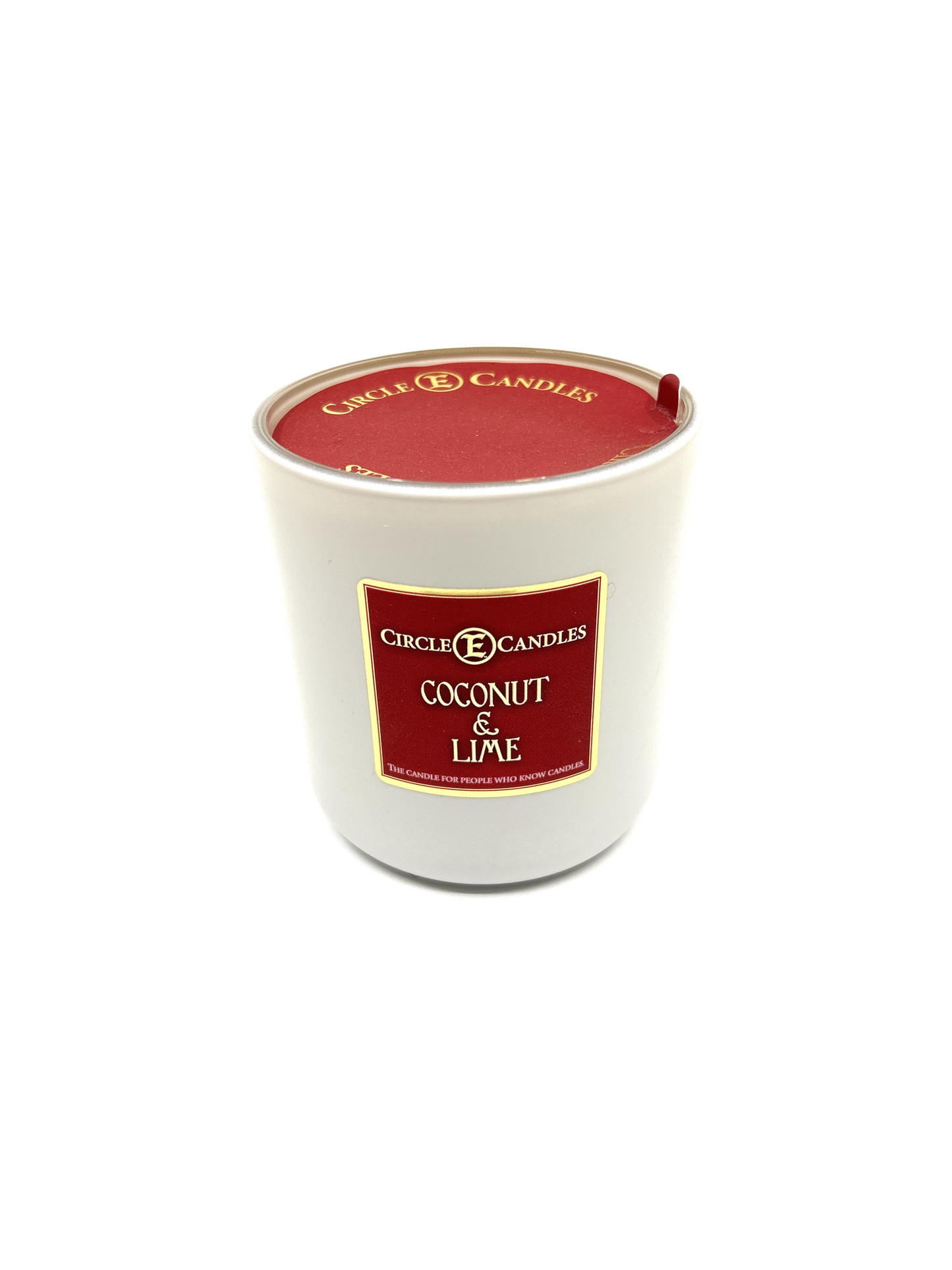 Circle E Candles, Coconut Lime Scent, Medium Size Jar Candle, 14oz – Tropical Citrus Home Fragrance, Bright Creamy Island-Inspired Candle, Made in USA