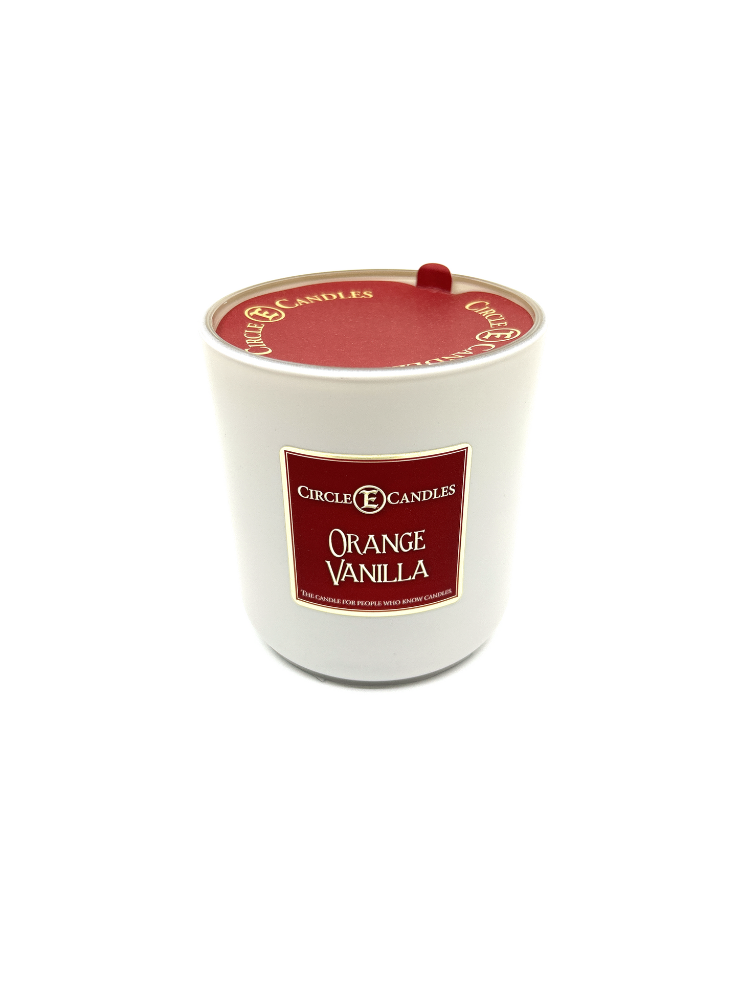 Circle E Candles, Orange Vanilla Scent, Medium Size Jar Candle, 7oz – Sweet Creamy Citrus Home Fragrance, Soft Comforting Scented Candle, Made in USA