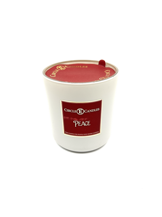 Circle E Candles, Peace Scent, Medium Size Jar Candle, 7oz – Calming Aromatherapy Candle, Soft Serene Home Fragrance for Relaxation, Made in USA