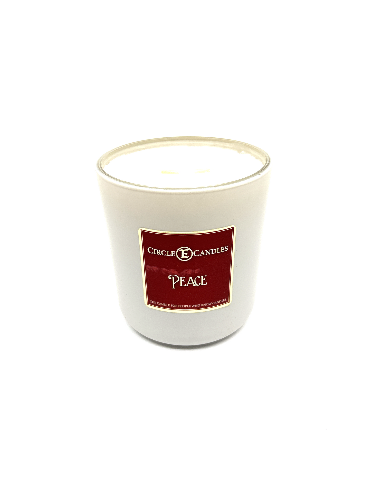 Circle E Candles, Peace Scent, Medium Size Jar Candle, 7oz – Calming Aromatherapy Candle, Soft Serene Home Fragrance for Relaxation, Made in USA