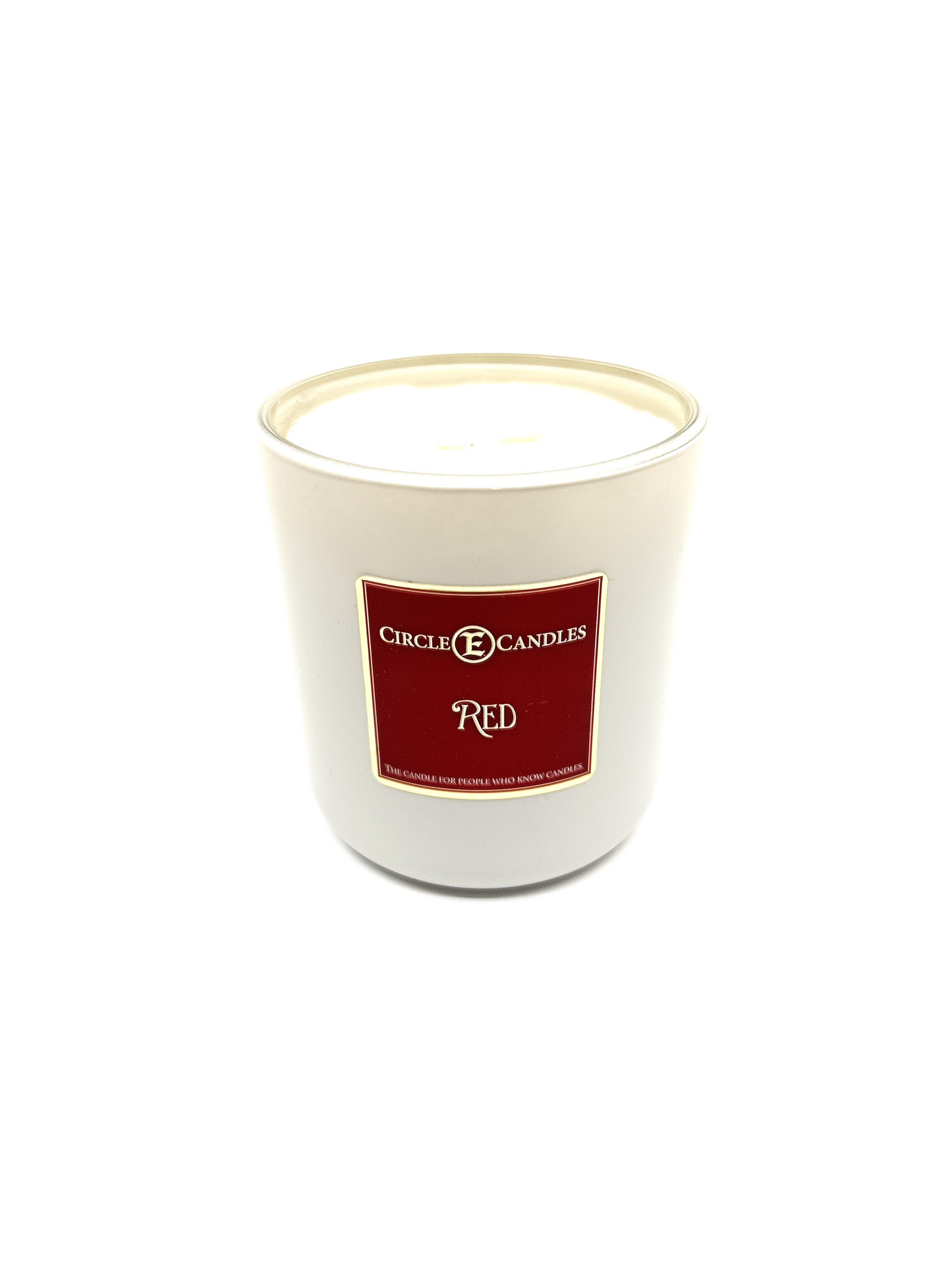 Circle E Candles, Red Scent, Medium Size Jar Candle, 7oz – Bright Fruity Berry Home Fragrance, Warm Sweet Scented Candle, Made in USA