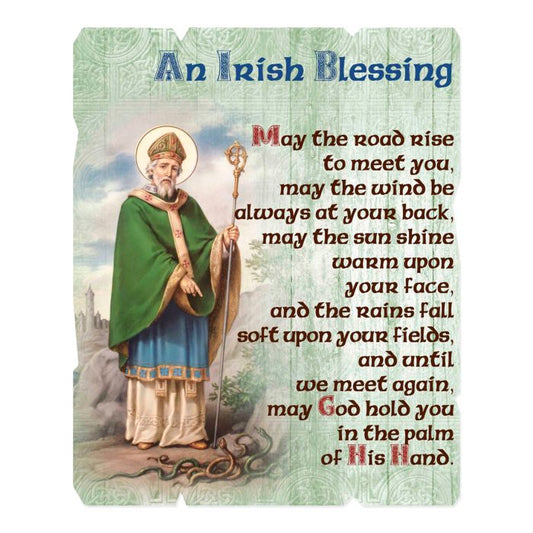 ST PATRICK WOODEN PLAQUE