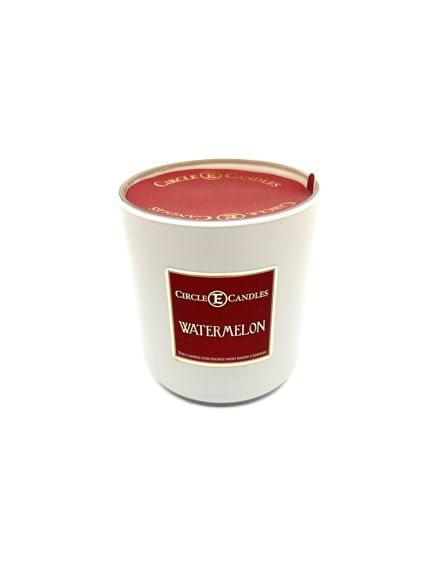 Circle E Candles, Watermelon Scent, Medium Size Jar Candle, 14oz – Fresh Juicy Fruity Home Fragrance, Bright Summer-Inspired Candle, Made in USA