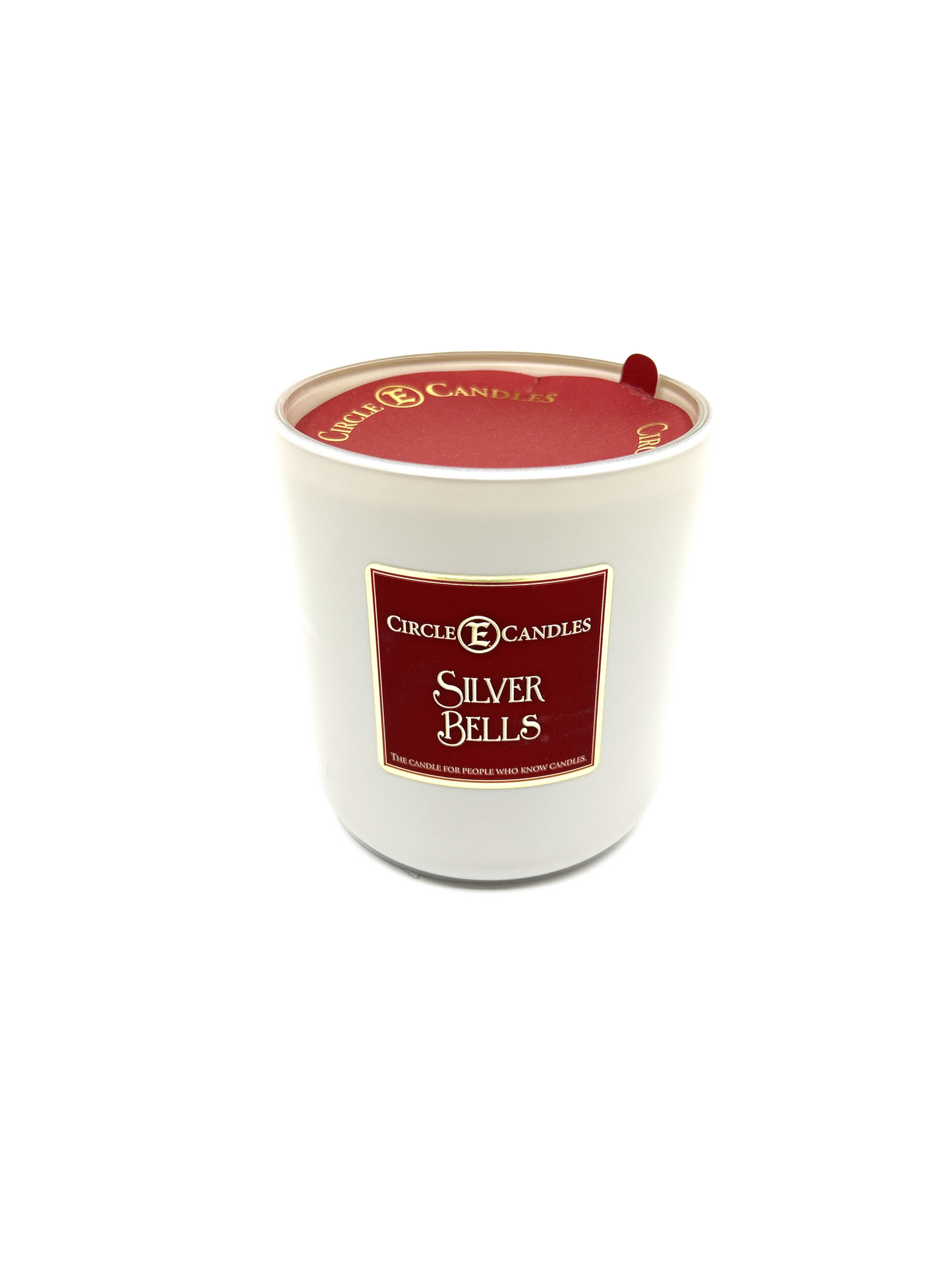 Circle E Candles, Silver Bells Scent, Medium Size Jar Candle, 7oz – Fresh Crisp Holiday Home Fragrance, Soft Cheerful Seasonal Candle, Made in USA
