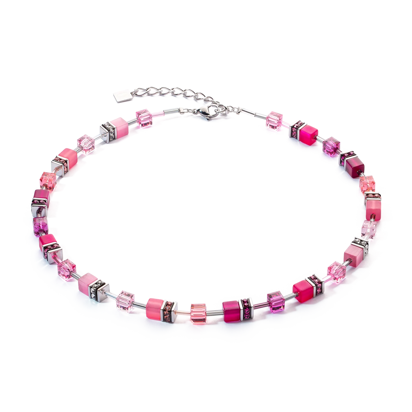 GeoCUBE® Iconic Necklace Viva Magenta for Elegant Style