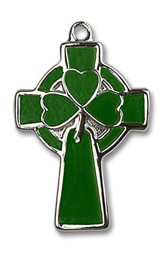 Extel Large Sterling Silver Celtic Cross Medal, Made in USA