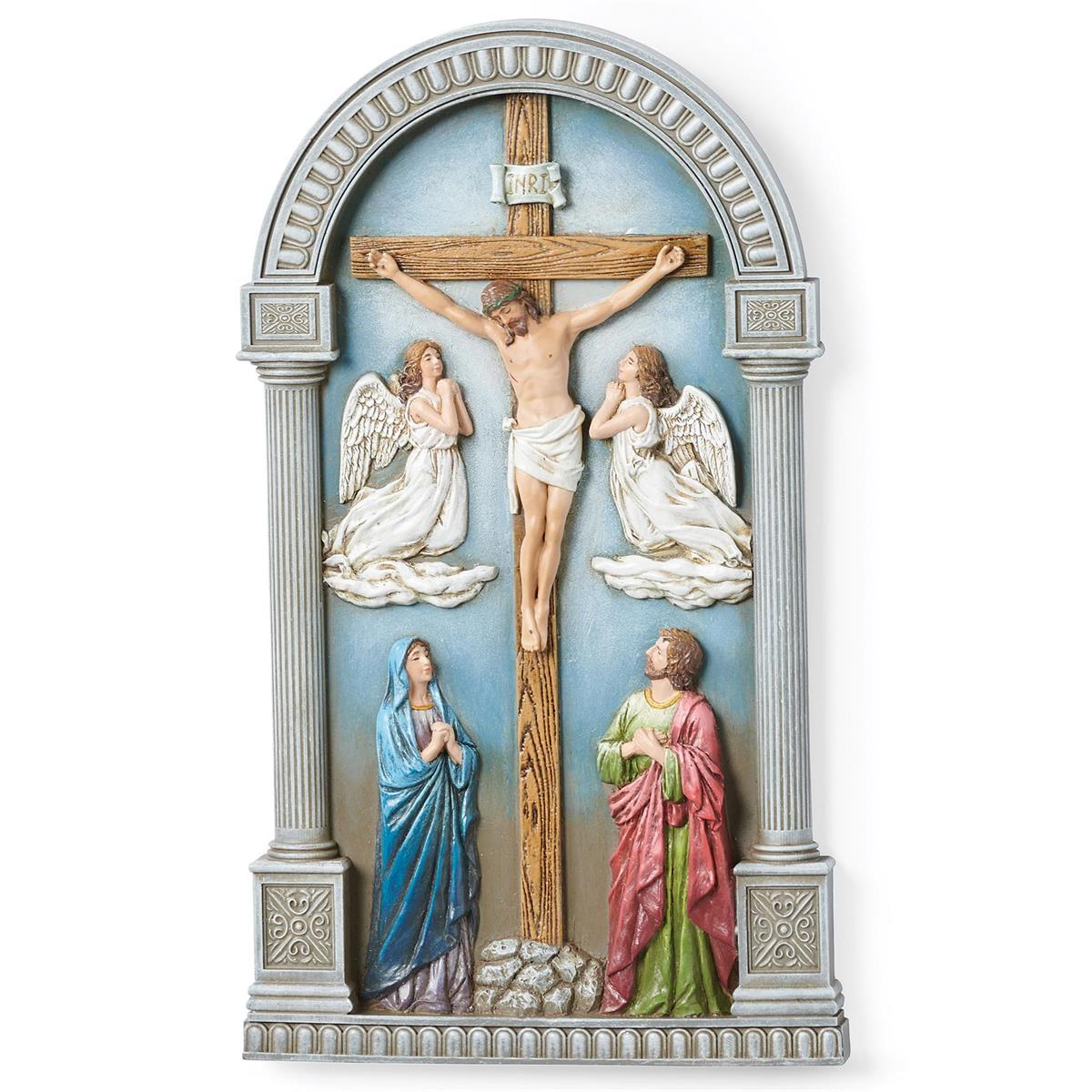 9.75"H CRUCIFIXION WALL PLAQUE