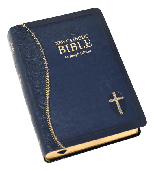 St. Joseph New Catholic Bible Gift Edition Personal Size 608/19BLU