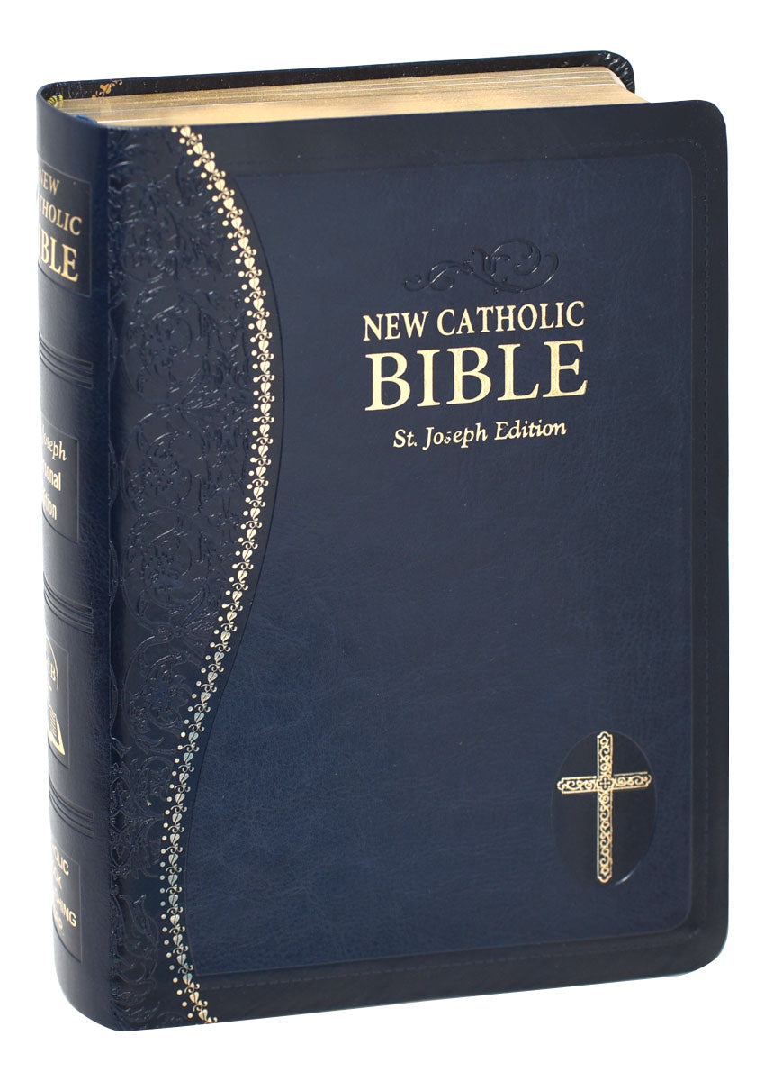 St. Joseph New Catholic Bible Gift Edition Personal Size 608/19BLU